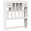 vidaXL Bookcase Bed without Mattress White 90x200 cm Solid Wood Pine