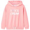 Kids' Hooded Sweatshirt Bright Pink 128