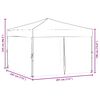 vidaXL Folding Party Tent with Sidewalls Anthracite 3x3 m