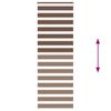 vidaXL Zebra Blind Brown 85x230 cm Fabric Width 80.9 cm Polyester