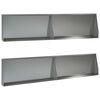 vidaXL Retaining Wall 4 pcs 100 x 12 x 40 cm Galvanised Steel Silver