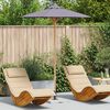 vidaXL Garden Parasol Dark grey 180 x 180 x 230 cm Bamboo