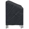 vidaXL Garden Bench Cover Black 134 x 70 x 65 / 94 cm 210D Oxford Fbric