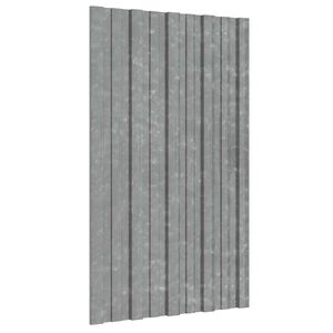 vidaXL Roof Panel 12 pcs Silver 80 x 45 cm Galvanised steel