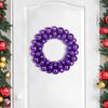 vidaXL Christmas Ball Wreathes 2 pcs Lilac 33 x 33 x 7 cm Polystyrene