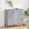 vidaXL Sideboard Grey Sonoma 89.5 x 33 x 82 cm Engineered Wood
