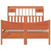 vidaXL Bed Frame without Mattress Wax Brown 140x200 cm Solid Wood Pine