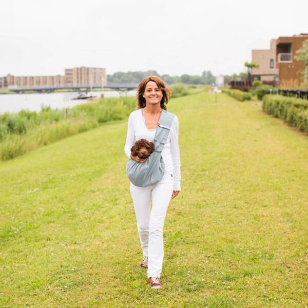 4Lazylegs Pet Carrier Pocket Canvas Canvas 15 kg Grey 2156