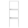 vidaXL Bookcase Stackable White 30x30x80 cm Engineered Wood