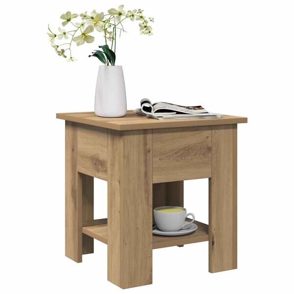vidaXL Coffee Table Artisan Oak 40x40x42 cm Engineered Wood