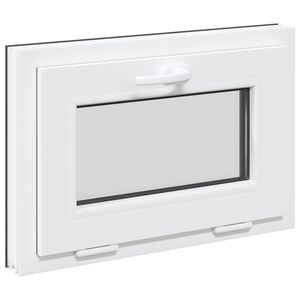 vidaXL Basement Window RISOR 60 x 40 cm PVC and Glass Anthracite