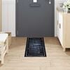 vidaXL Kitchen Rug Black 150 x 45 cm Velvet