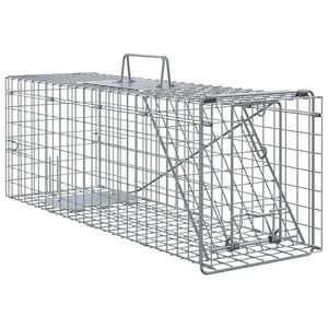vidaXL Animal Trap Anthracite 61 x 20 x 21.5 cm Steel