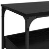 vidaXL Kitchen Trolley Black Oak 60 x 41 x 80.5 cm Engineered Wood