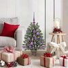 vidaXL Artificial Christmas Tree with 150 LEDs Green 75 cm PE and PVC