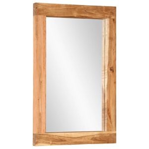 vidaXL Mirror 70x50 cm Solid Wood Acacia and Glass