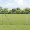 vidaXL Welded Wire Fence Grey 1.5 x 25 m Steel