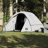 vidaXL Family Tent Cabin 6-Person White Blackout Fabric Waterproof