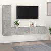 vidaXL 4 Piece TV Cabinet Set Concrete Grey Engineered Wood