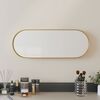 vidaXL Wall-mounted Mirror Gold 15x40 cm Oval