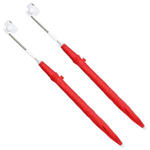 vidaXL Umbrella with Clamp &Oslash; 105 x 86 cm 170T Polyester 2 pcs