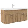 vidaXL Sink cabinet with Storage with Door Artisan Oak Engineered Wood