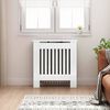 vidaXL Radiator Cover High Gloss White 78 x 19 x 81.5 cm