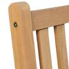 vidaXL Outdoor Chairs 2 pcs Solid Teak Wood