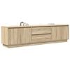 vidaXL TV Cabinet with LED Lights Sonoma Oak 193.5x41x50 cm