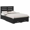 vidaXL Bed Frame with Drawer with Headboard Manual Engineered Wood