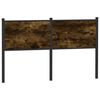 vidaXL Headboard Smoked Oak 150 cm Engineered Wood and Steel