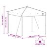 vidaXL Canopy Tent Manual Green 290 x 290 x 251 cm Fabric