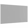 vidaXL Kitchen Backsplash 2 pcs Light Grey 90 x 50 cm Tempered Glass
