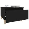 vidaXL Side Tables 2 pcs Black 50x46x35 cm Engineered Wood