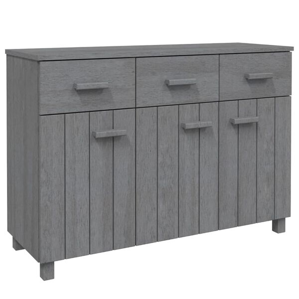 vidaXL Sideboard HAMAR Dark Grey 113x40x80 cm Solid Wood Pine