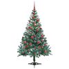 vidaXL Artificial Christmas Tree with Stand Green 150 cm PVC and Steel