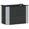 vidaXL Garden Raised Bed Black 50 x 30 x 36 cm WPC and Aluminium