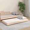vidaXL Bed Frame without Mattress 75x190 cm Small Single Solid Wood Pine