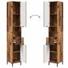 vidaXL Bathroom Cabinet with Drawer Old Wood 31.5 x 33 x 190 cm