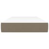 vidaXL Pocket Spring Bed Mattress Taupe 100x200x20 cm Fabric