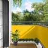 vidaXL Balcony Screen Yellow 75 x 200 cm PU coated oxford alu