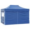 vidaXL Party Tent Folding Blue 291 x 431 x 315 cm Oxford Fabric