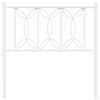 vidaXL Metal Replace Headboard White 75 cm