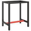 vidaXL Work Bench Frame | Matte black and matte red | Powder-coated metal