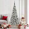 vidaXL Christmas Tree with 300 LEDs with Stand Silver 180 cm PET
