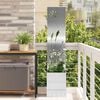 vidaXL Garden Privacy Screen Sliver 32 x 150 cm Stainless steel