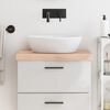 vidaXL Bathroom Countertop 60x40x(2-6) cm Untreated Solid Wood