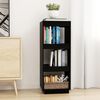 vidaXL Book Cabinet/Room Divider Black 40x35x103 cm Solid Pinewood