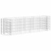 vidaXL Gabion Raised Bed | Silver | Galvanised Iron | Medium | Durable