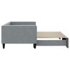 vidaXL Daybed with Trundle without Mattress Light Grey 90x190 cm Single